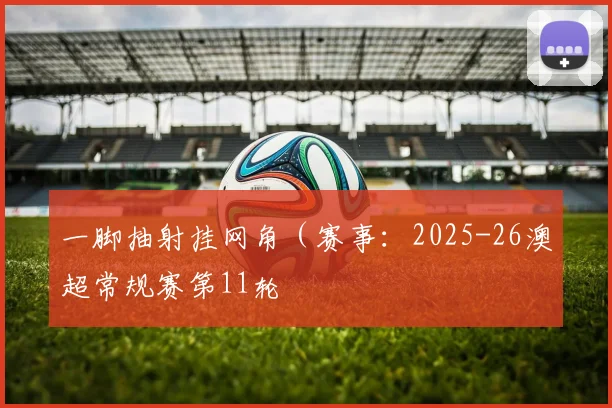 一脚抽射挂网角（赛事：2025-26澳超常规赛第11轮